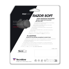 Besaitung mit Tennissaite Tecnifibre Razor Soft (Haltbarkeit+Allround) carbongrau